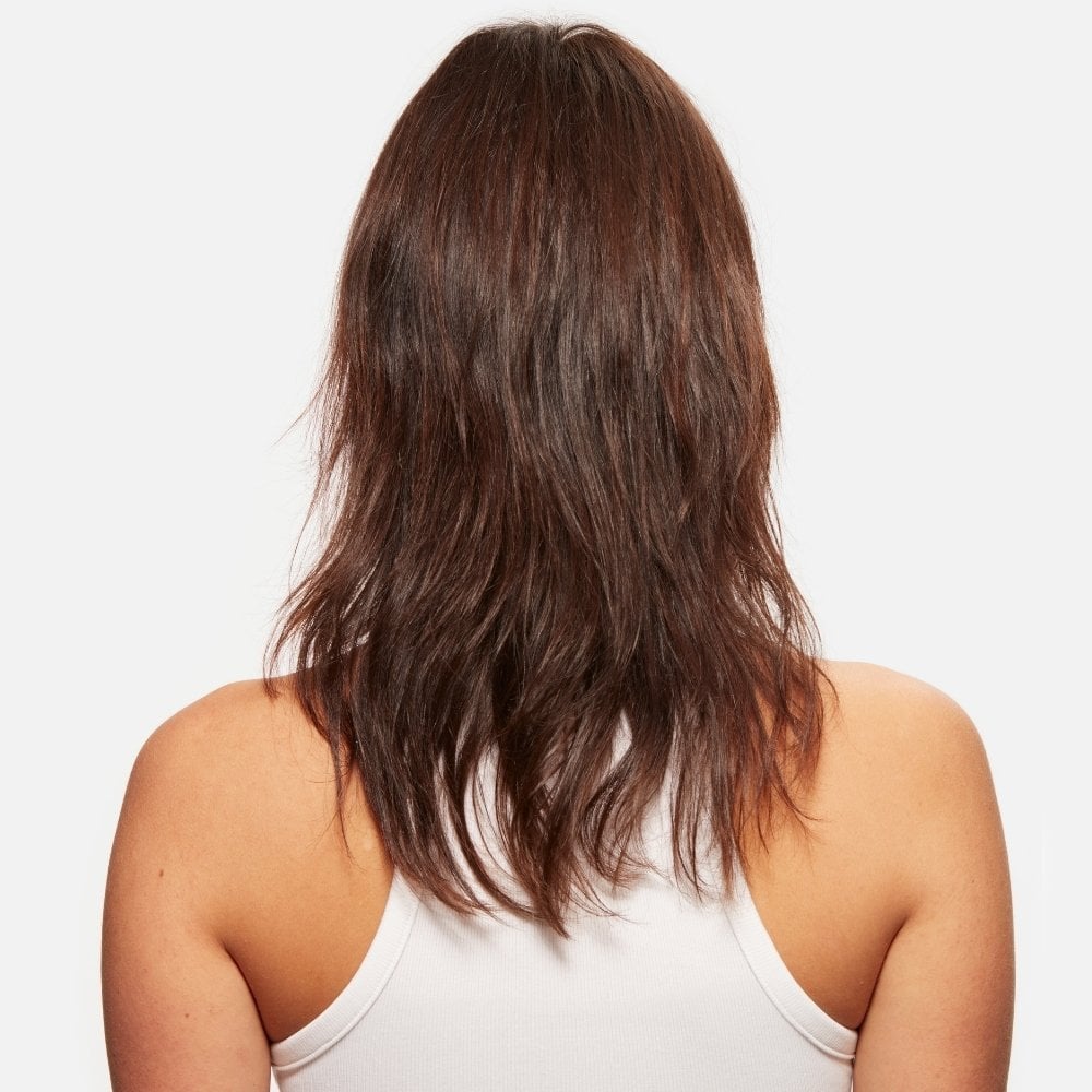 Cabello dañado espalda